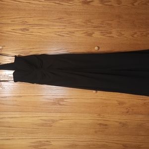 Morilee black chiffon bridesmaid dress - sz 10, long